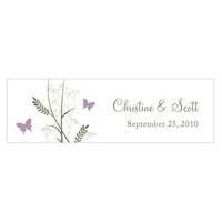 Romantic Butterfly Small Rectangular Tag