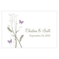 Romantic Butterfly Large Rectangular Tag