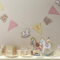 Rock-A-Bye 1st Birthday Girl Party Bunting