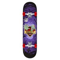 Rocket Logo Series Creeper Complete Skateboard - Purple 7.5\