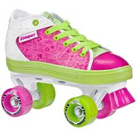 Roller Derby Zinger Quad Roller Skates - Pink/White/Lime