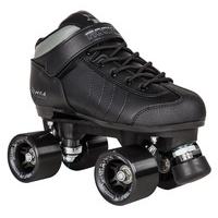 rookie raw roller derby quad roller skates black