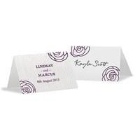 Rose Place Card With Fold