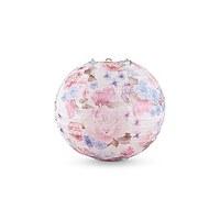 Round Paper Lantern with Vintage Floral Print - Small