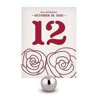 Rose Table Number