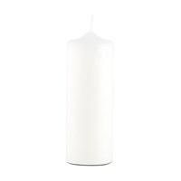 Round Pillar Candles - Thick Medium - White