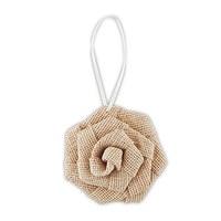 Rolled Burlap Flowers - Large - Vintage Pink