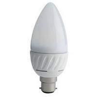 Ross Luceco Candle LED Light B22 Cap 3.3W 250-Lumens 2700K (White)