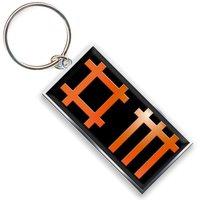 rock off depeche mode enamel keychain logo