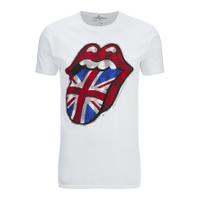 Rolling Stones Men\'s UK Tongue T-Shirt - White - S