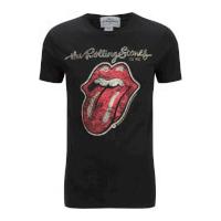 Rolling Stones Men\'s Logo Tongue T-Shirt - Black - XL