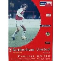 Rotherham Utd v Carlisle Utd - Division 3 - 19th Feb 2000