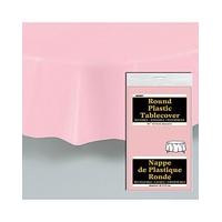 Round Plastic Table Cover 84\"