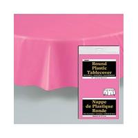 Round Plastic Table Cover 84\"