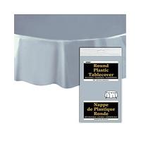 Round Plastic Table Cover 84\"