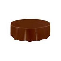 Round Plastic Table Cover 84\"