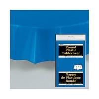 Round Plastic Table Cover 84\"