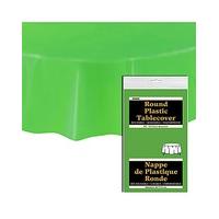 Round Plastic Table Cover 84\"