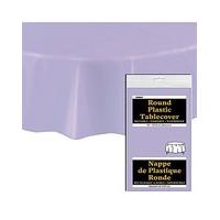 Round Plastic Table Cover 84\"