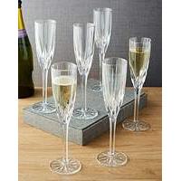 Royal Doulton Flame 6 Champagne Flutes