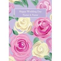 rose bunch | personalised wedding card