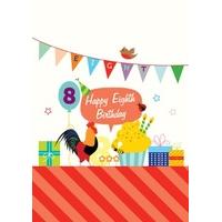 Rooster 8 | Birthday Cards