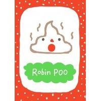 robin poo funny christmas card dl1134