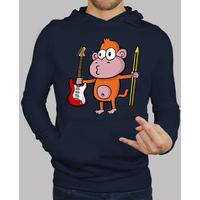 rock & roll monkey sweatshirt