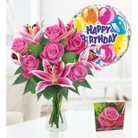 Rose Lily and Balloon