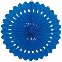 Royal Blue Decorative Paper Fan