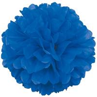 Royal Blue Paper Pom Pom