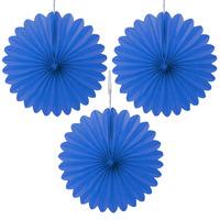 Royal Blue Decorative Mini Fans