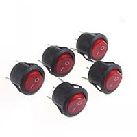 Round Power Rocker Switch 6A 125...