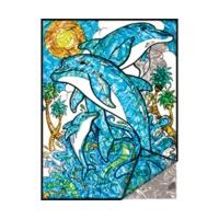 Royal & Langnickel Dolphins Foil Painting By Numbers Kit