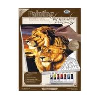royal langnickel painting by numbers artist canvas lion lioness