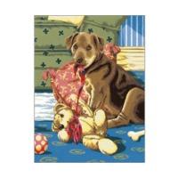 royal langnickel painting by numbers kit puppy and teddybear