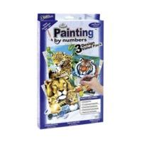 Royal & Langnickel Set Of 3 Paint By Numbers Kits Leopard Lions And Tiger