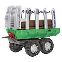 rolly toys timber trailer tandem axle green