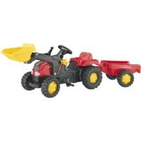 Rolly Toys rollyKid Tractor with Loader and Trailer red