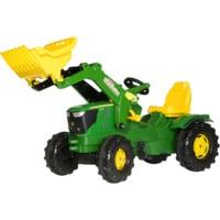 rolly toys john deere 6210r with frontloader pnematic tyres