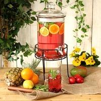 Round Drink Dispenser with Stand 168oz / 4.8ltr (Case of 2)