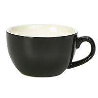 royal genware bowl shaped cup black 88oz 250ml single