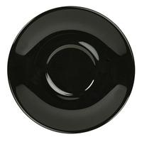 royal genware saucer black 16cm single