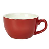 Royal Genware Bowl Shaped Cup Red 8.8oz / 250ml (Single)