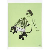 Rollergirl - Green/Silver Artist Proof By Hutch