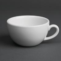 Royal Porcelain Classic White Cappuccino Cups 200ml Pack of 12