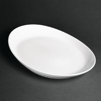 Royal Porcelain Classic White Oval Plates 340mm Pack of 12