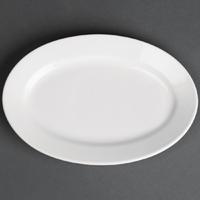 Royal Porcelain Classic White Oval Plates 200mm Pack of 12