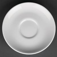 Royal Porcelain Classic White Cappuccino Saucers 150mm Pack of 12
