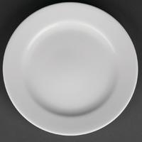 Royal Porcelain Classic White Wide Rim Plates 210mm Pack of 12